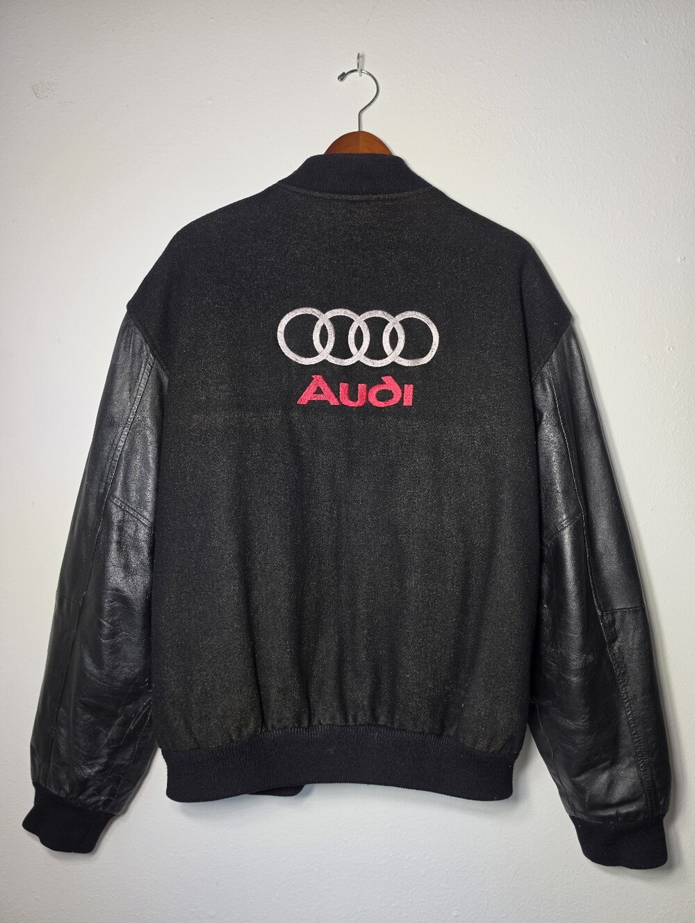 Vintage Large Audi Varsity Bomber Jacket
